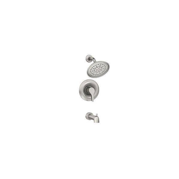 Danika Posi-Temp Tub & Shower Trim in Spot Resist Brushed Nickel